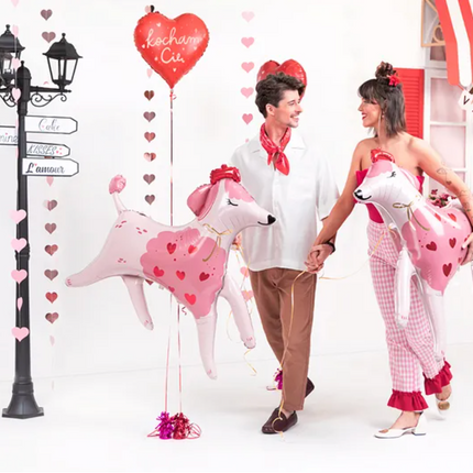 Balon foliowy Serce ’’Kocham Cię’’ 45 cm mix - balon foliowy