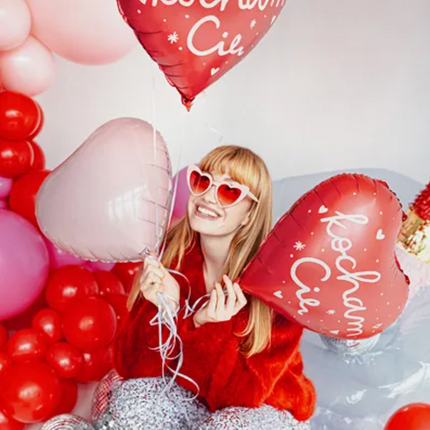 Balon foliowy Serce ’’Kocham Cię’’ 45 cm mix - balon foliowy