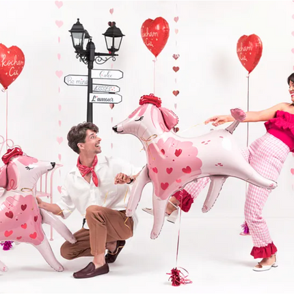 Balon foliowy Serce ’’Kocham Cię’’ 45 cm mix - balon foliowy