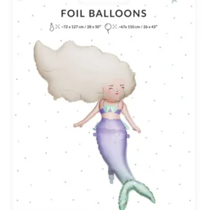Balon foliowy Syrena 72x52 cm - balony