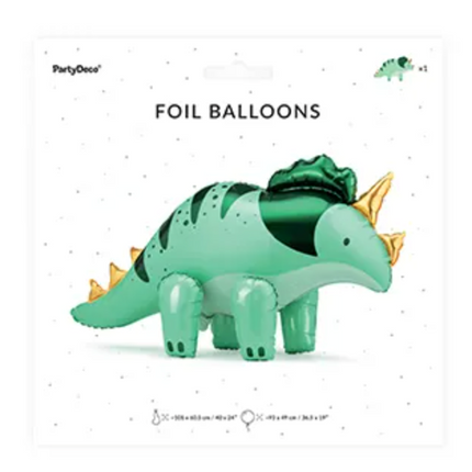 Balon foliowy Triceratops 101x60.5cm zielony - balony