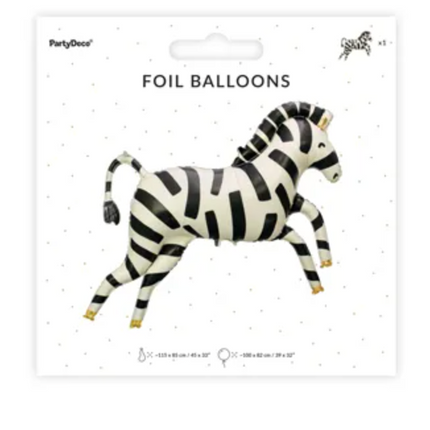 Balon foliowy Zebra 115x85 cm - balony