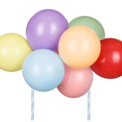 Balonowy topper na tort, tęcza, mix, 29 cm - Yooglo