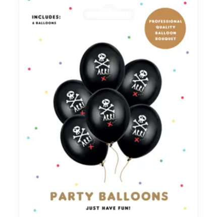 Balony 30cm Piraci Pastel Black - balony