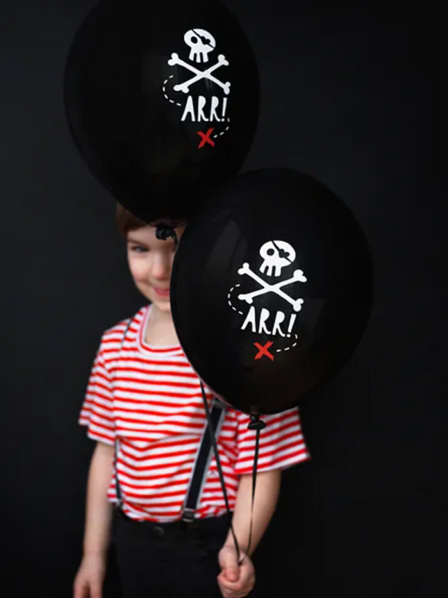 Balony 30cm Piraci Pastel Black - balony
