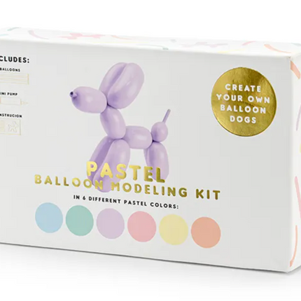 Balony modeliny pastelowe 130cm z pompką mix - balony