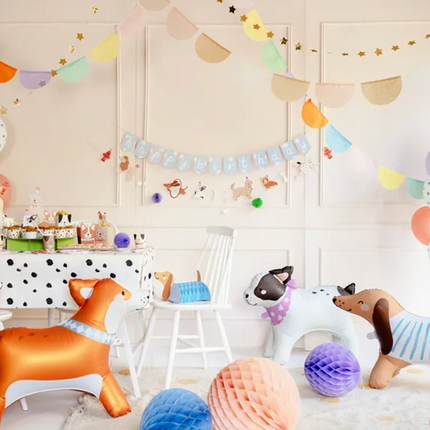 Baner Happy Birthday Pieski, 210 cm - Yooglo