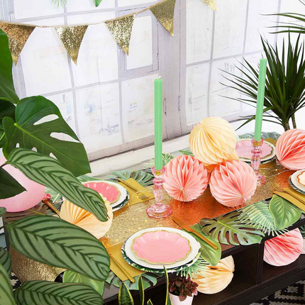 Bieżnik na stół Luxe ze złotym brokatem - Yooglo