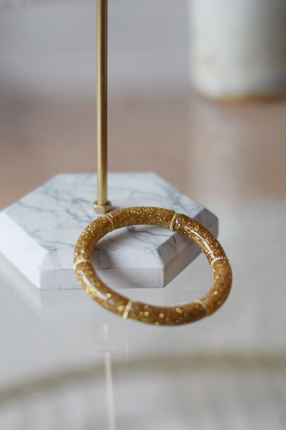 Bransoletka ÉCLAT złoty brokat - Yooglo