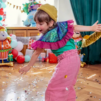 Cekinowy kołnierzyk mix - kołnierz