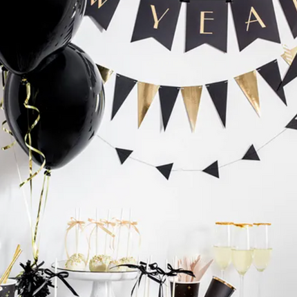 Ciężarek do balonów foliowy czarny - ciężarek do balonów