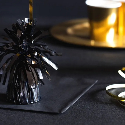 Ciężarek do balonów foliowy czarny - ciężarek do balonów