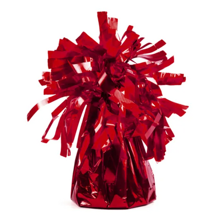 Ciężarek do balonów foliowy czerwony - ciężarek do balonów