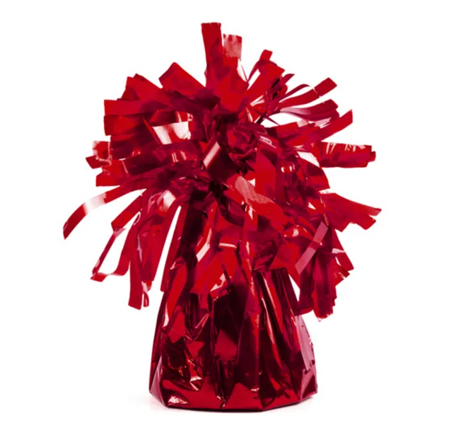 Ciężarek do balonów foliowy czerwony - ciężarek do balonów