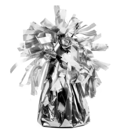 Ciężarek do balonów foliowy srebrny - ciężarek do balonów