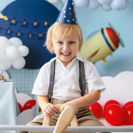 Czapeczki granatowe w gwiazdki - czapeczki