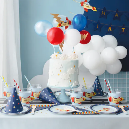 Czapeczki granatowe w gwiazdki - czapeczki