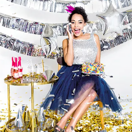 Czapeczki holograficzne mix kolorów - czapeczki papierowe