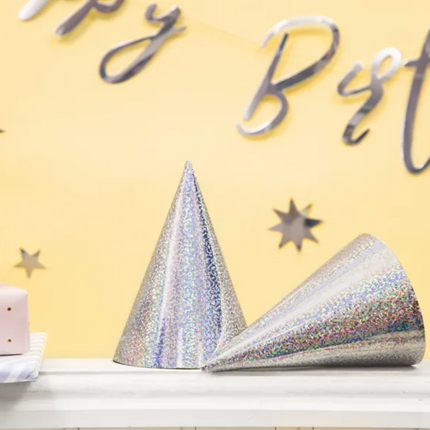 Czapeczki holograficzne srebrny - czapeczki