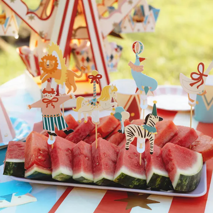 Dekoracje do muffinek Cyrk - dekoracje do muffinek