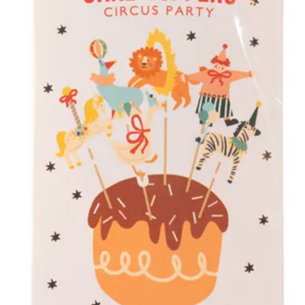 Dekoracje do muffinek Cyrk - dekoracje do muffinek