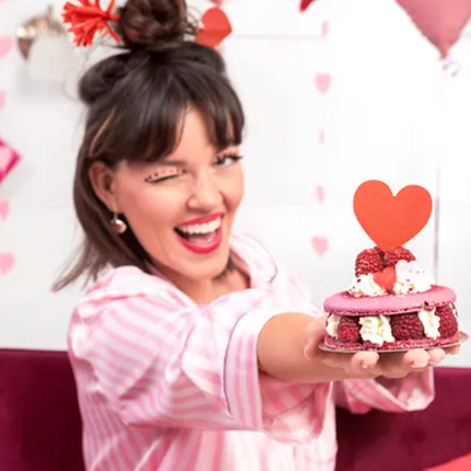 Dekoracje do muffinek Serca 11 cm - dekoracje do muffinek