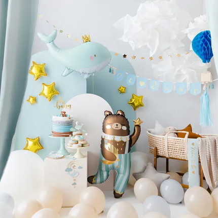 Dekoracje do muffinek - Wieloryb 11-13.5 cm mix - dekoracje do muffinek