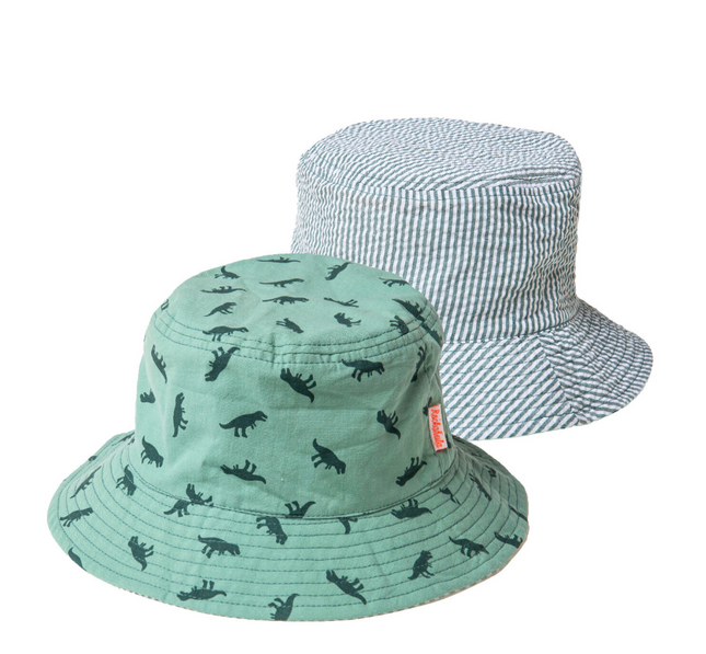 Dwustronny kapelusz typu bucket T-Rex (3–6 lat) - Yooglo