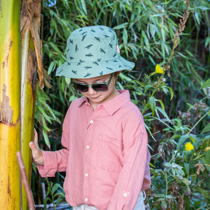 Dwustronny kapelusz typu bucket T-Rex (3–6 lat) - Yooglo