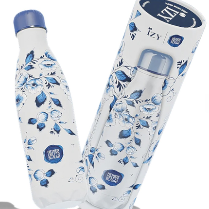 Fajanse z Delftu - kwiaty 500ml termos - Yooglo