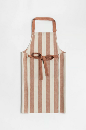 Fartuch beżowy w paski - Yooglo