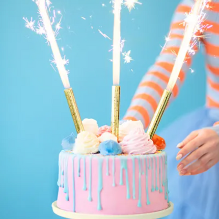 Fontanna na tort złota 1 szt - fontanna na tort