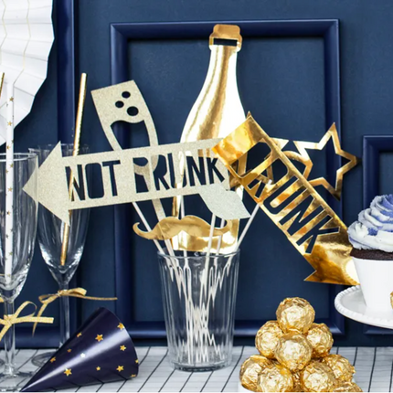 Gadżety do zdjęć Let’s Celebrate mix złoty - gadżety do zdjęć