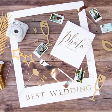 Gadżety do zdjęć Let’s Celebrate mix złoty - gadżety do zdjęć