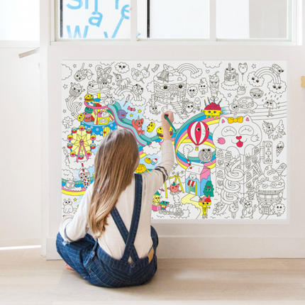 GIGANTYCZNA KOLOROWANKA 100x70 - KAWAII - Yooglo