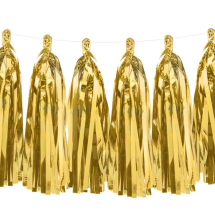 Girlanda frędzle złoty - frędzle