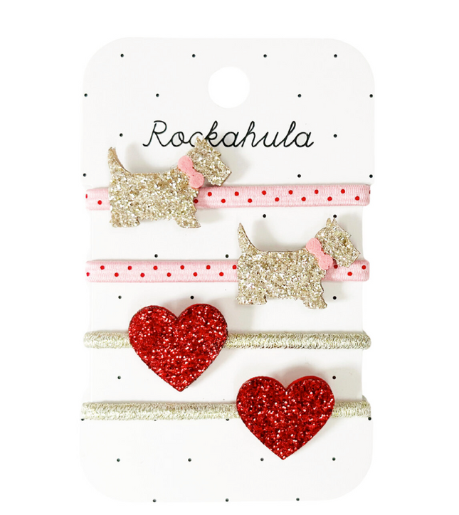 Gumki do włosów Spotty Scottie Dog - Yooglo