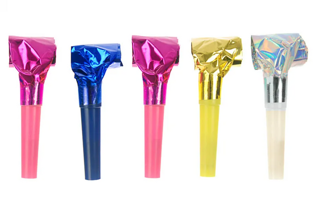 Gwizdki holograficzne mix 20 szt. - gwizdki