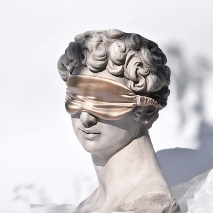 Jedwabna opaska do spania beż - Yooglo