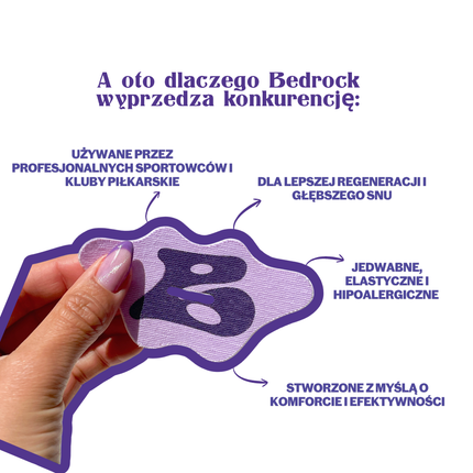 Jedwabna taśma na usta do spania – Better In Bed - Liliowy - taśma na usta