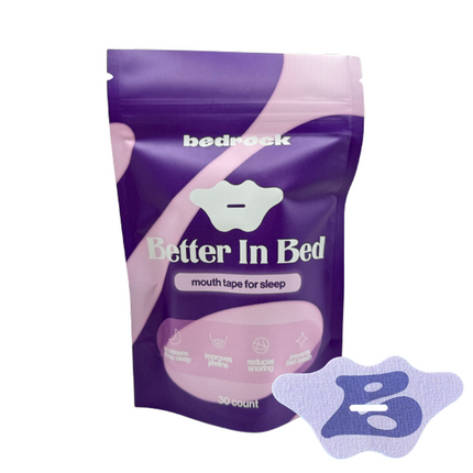Jedwabna taśma na usta do spania – Better In Bed - Liliowy - taśma na usta