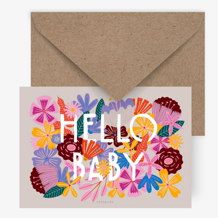 Kartka Bloomy Baby - Yooglo