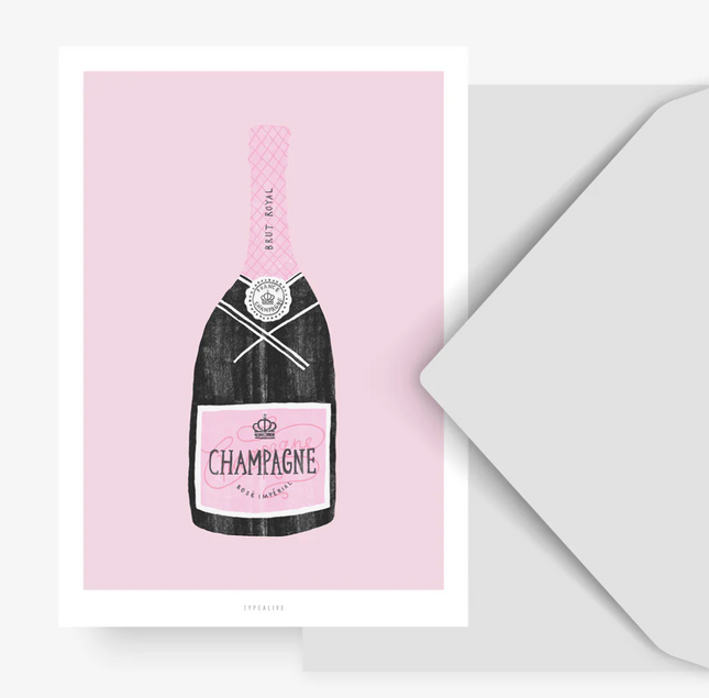 Kartka Champagne - Yooglo