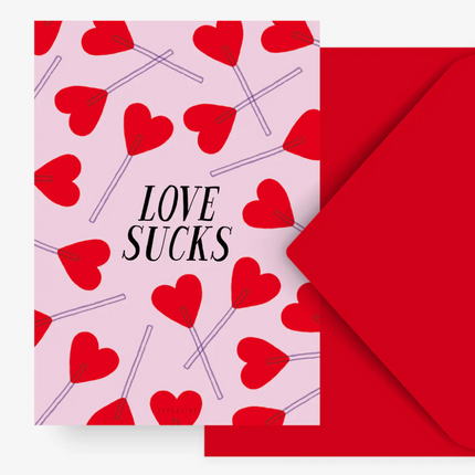 Kartka Love Sucks - Yooglo