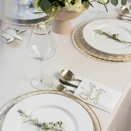 Kieszonka na sztućce ’’Chrzest Święty’’ 6szt - serwetki papierowe