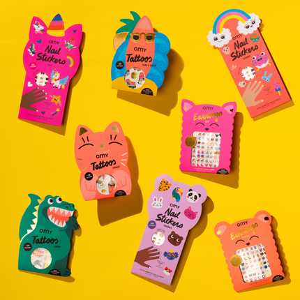 Kolczyki dla dzieci 104 sztuki - KAWAII - Yooglo