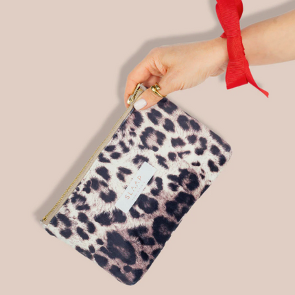 Kosmetyczka welurowa w cętki - Yooglo