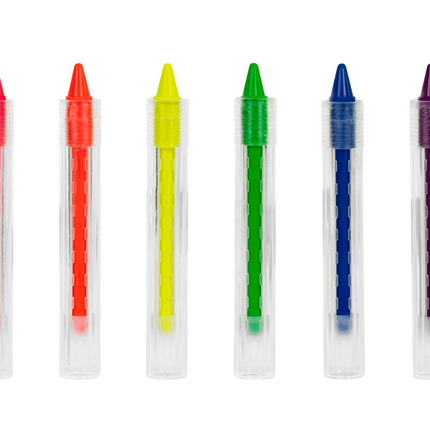 Kredki do malowania twarzy świecące w UV 6szt - Yooglo