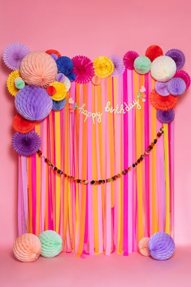 Krepa 5cm/10m zestaw 6 szt. mix letnie kolory - krepa