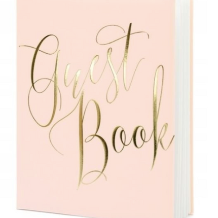 Księga gości ’Guest Book’ różowy - księga gości
